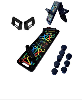 SSMFOX 15 In 1 Pushup Board: Premium Gym Equipment for Home Workout Push-up Bar(Black)