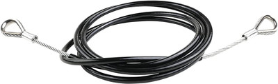 LCARNO 2.5M 98Inch 6mm Steel Wire Replacement Cable with Double Loops for Cable Machine Multi-training Bar