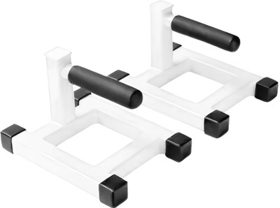 ks creations White box base style heavy duty metal push up bar with foam grip Push-up Bar(White)