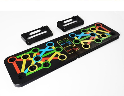 GJSHOP Stand Board Strong Grip Handle for Chest Press, Gym & Home Exercise Push-up Bar(Multicolor)