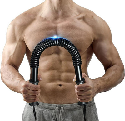 Hoima Power Twister Bar spring body multi training exerciser for gym Multi-training Bar(Black)