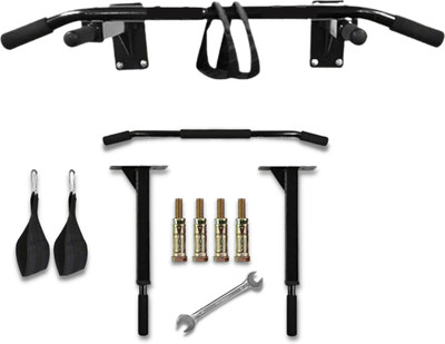 FIRE FITNESS Chin Up Bar home gym Wall Mounting pull up staion with ab strap for dips bar Pull-up Bar