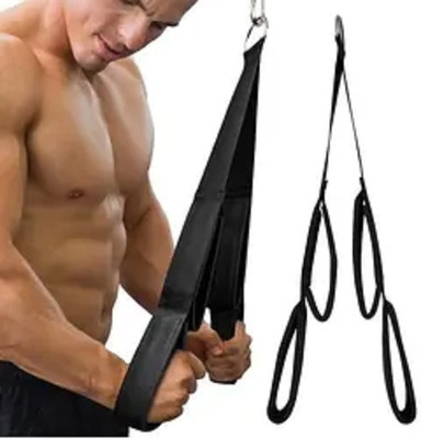 Fitcozi Tricep Rope Cable Attachment Greater Range of Motion,Tricep Pull Down Rope Triceps Bar