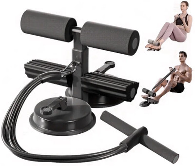 GJSHOP Sit-Up Assistant Device for Abs, Core Strength with toning tube Sit-up Bar(Black)