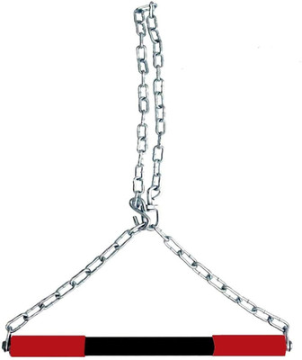 SIXTEEN Unisex Hanging Rod Height Increase with Heavy Chain Chin-up Bar(Red)