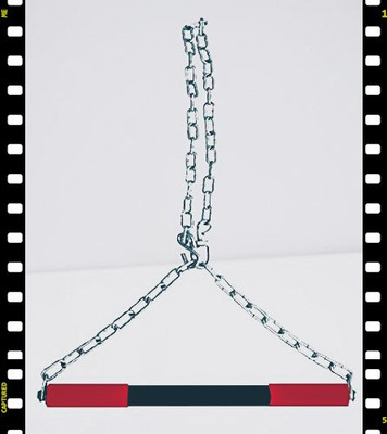 HACKERX Heavy Steel Hanging Rod With Chain, Chin-up Bar for Home & Gym, Unisex Adult 4ft Chin-up Bar(Multicolor)