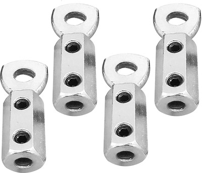 MTU ONLINE STORE Gym Wire Lock Solid and Heavy L-Key STANDERED Size(Pack of 4). Multi-training Bar(Silver)