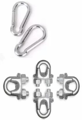 LCARNO 4 GYM WIRE U LOCK WITH 2 SNAP HOOKS Multi-training Bar