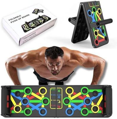 HORSE FIT Push Up Board -with 15-in-one Muscle Toning System, For Men & women Push-up Bar(Multicolor)