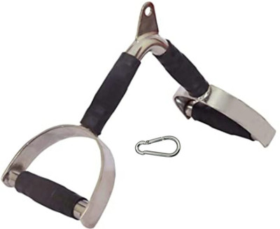 GS SPORTS Imported Rowing Double D-Handle Pro-Grip. With Safety Lock. Multi-training Bar