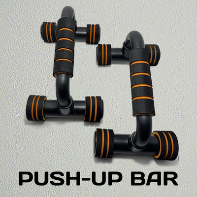 Oddish Adjustable Home Pushup Bar Push-up Bar(Black, Orange)