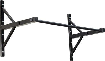 muscles & mind gym equipments Wall mounted heavy duty double support Chin up Pull up bar in black Chin-up Bar(Black)
