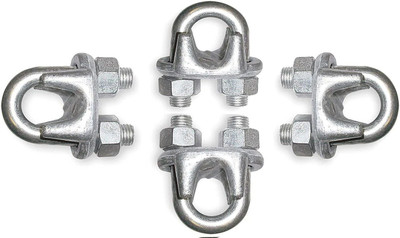 Etahmart Gym Machine Wire U Lock (Set of 4) Weight Lifting Bar(Silver)