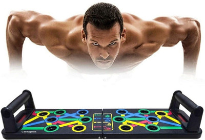 SIXTEEN 14in1 PushUp Stand Board with Strong Grip Handle for Chest Press Gym & Home Push-up Bar