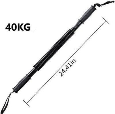 LIVOX Power Twister Upper Body Exercise for Bicep & Muscle Building Weight Lifting Bar Multi-training Bar(Black)