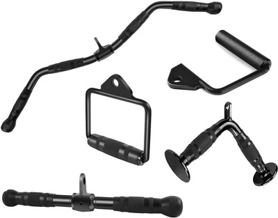 Dinetic Tricep Press Down Cable Machine Attachment, LAT Pulldown Attachments, Home Gym Multi-training Bar