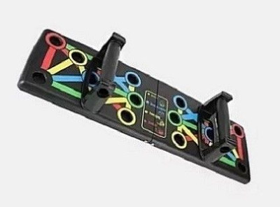 HOIGADGETS Multifunctional Push-up Board 9 in 1 Body Building Push Up Rack/Arm Muscle Push-up Bar(Black)