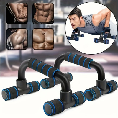Fitness Scout Push Up Bars with Foam Grip Handle Home Gym Fitness Exercise Push-up Bar Pull-up Bar(Blue)