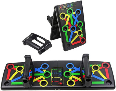 BOLDHIGH 14-in-1 Portable Push-up Board with Strong Grip for Chest Press Exercise Tools Push-up Bar(Multicolor)