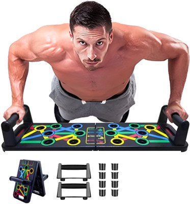 Fitnesstricks Pushup Board for Home Workout | Push Up Bar & Stand | Chest & ABS Workout Push-up Bar