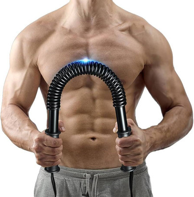FitHead Python Power Twister Bar | Upper Body Exercise for Chest, Shoulder, Forearm Multi-training Bar(Black)