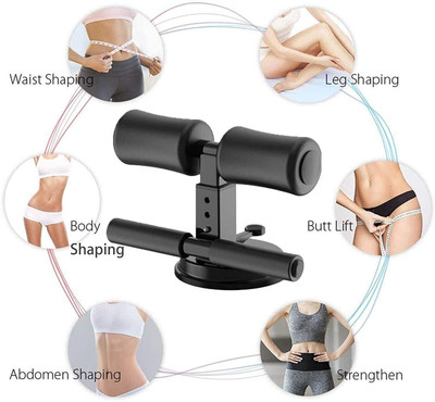 DN BROTHERS Portable Double Leg Sit-up and Device Ab Exerciser Sit-up Bar Leg Support DN146 Ab Exerciser(Black)