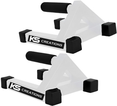 ks creations Iron Hut Push Up Stand For Indoor Workout Push-up Bar(White)