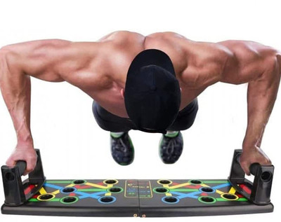 Da Novira Foldable Push-Up Board Multi-Function workout equipment For Men & Women_01 Push-up Bar(Multicolor)