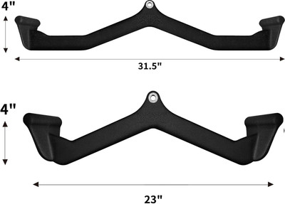 YMD 32inch & 23inch LAT Pulldown Attachments, LAT Bar Cable Machine Attachment Back Multi-training Bar