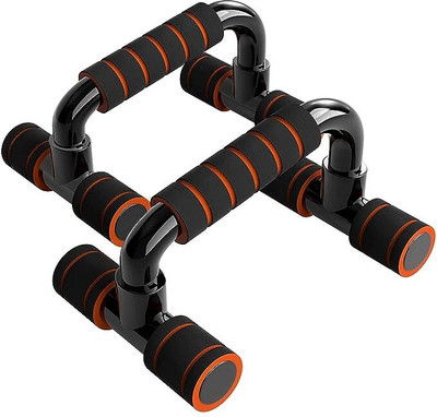 shobha Plastic Push-Up Bar Pair Work Out Stand with Comfort Grip and Ergonomic Angle Push-up Bar(Multicolor)
