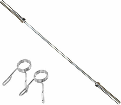 Dinetic 5 Feet Straight Olympic Barbell Rod (30 mm Internal Dia & 50mm Outer Dia) Weight Lifting Bar