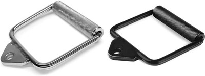 YMD Single Handle D Handle Machine Attachment for Strength Training Cable Machine Multi-training Bar(Black, Silver)
