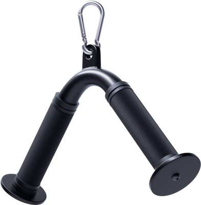 YMD Tricep Press Down V Bar, Cable Machine Attachment Home Gym LAT Pulldown Multi-training Bar(Black)