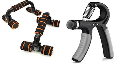 TRIMMO Z01®Adjustable Hand Grip With Push Up Bar Stand For Gym Floor Grip Handy Durable Push-up Bar(Multicolor)
