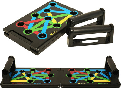 abcdeyes Push Up Board, Portable Multi-Function Foldable 15 in 1 Push Up Bar, Push-up Bar