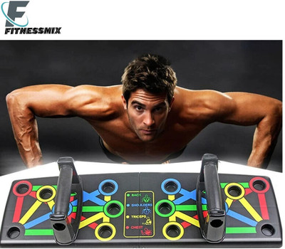 SIXTEEN Adjustable Flex Power Training Gym Push Up Board for Men & Women Push-up Bar(Multicolor)