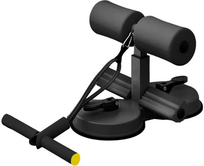 Shopeleven Sit-ups Assistant Abdominal Device, Fitness Equipment Muscle with toning tube Sit-up Bar(Black)