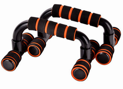 SOLO MART Pushup Bar For Home Exercise Push-up Bar(Orange, Black)
