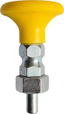zenithfitness 1pc Catcher pin Yellow Nob !0mm Weight lock Multi-training Bar(Yellow, Silver)