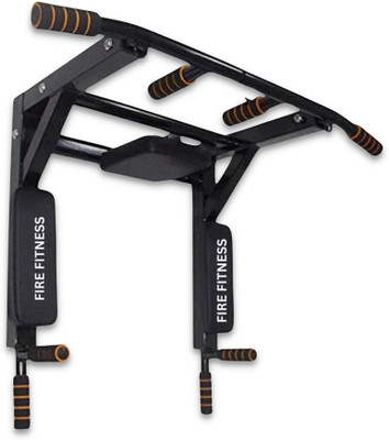 FIRE FITNESS chin up wall mount pull up bar 3in1 for home gym workouts and dips Pull-up Bar