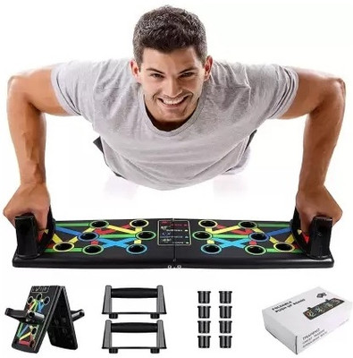 Grekey Push up flex board | Portable Push Up Training Frame | Home Exercises Push-up Bar(Multicolor)
