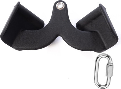 YMD LAT Pulldown Attachments, Thickened Ergonomic Back Tricep Training Handle Multi-training Bar(Black)