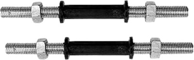 FIRE FITNESS 14-Inch Steel Dumbbells Rods with -4locks for bicep tricep workout Weight Lifting Bar