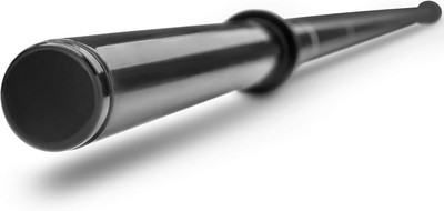 HACKERX 4FT Straight Black 28mm Weightlifting Rod With Barbell Clamps Weight Lifting Bar