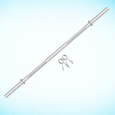 BULLAR Weight Lifting Rod, Gym Bar with Locks (STRAIGHT, 4 FT 23 MM) Weight Lifting Bar