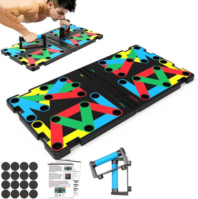 Harvic Foldable Pushup Fitness Stand for Portable Strength Training Push-up Bar(Multicolor)