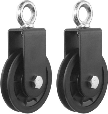 Dinetic 2 Pack Nylon Gym Cable Pulley Wheel for LAT Lift Pulley System For Home Gym Multi-training Bar