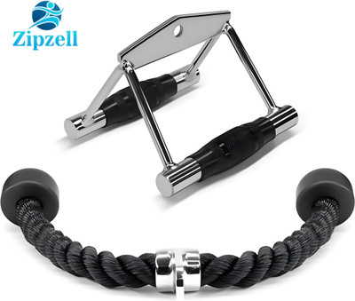 Zip Zell Sports Double D Rowing Handle Cable Machine Attachment, Combo Multi-training Bar