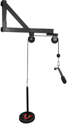 gamers hub LAT and Lift Pulley System, Cable Machine with Loading Pin for Home Gym Setup Multi-training Bar