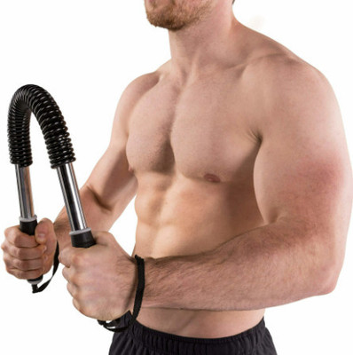 BOLDHIGH Power Twister Upper Body Exercise for Chest, Shoulder, Forearm & Arm Strength Multi-training Bar(Black)